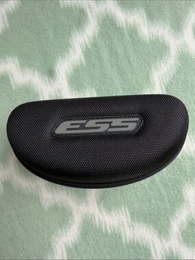 ESS Black Hard Shell Zippered Sunglasses Case with Belt Loops